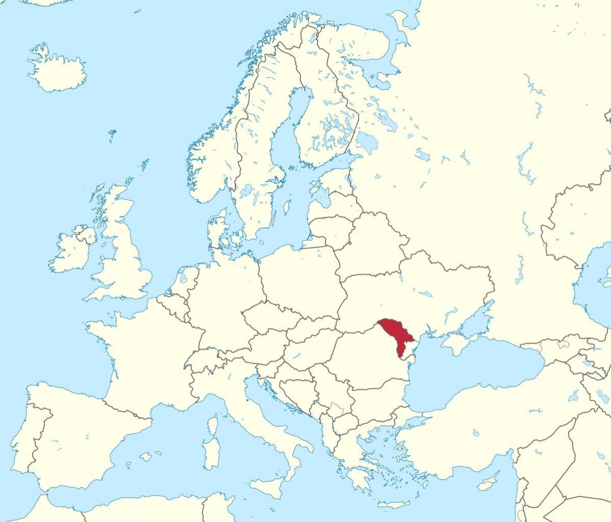 Térkép Moldova európa