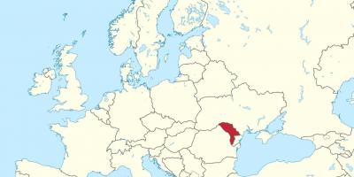 Térkép Moldova európa